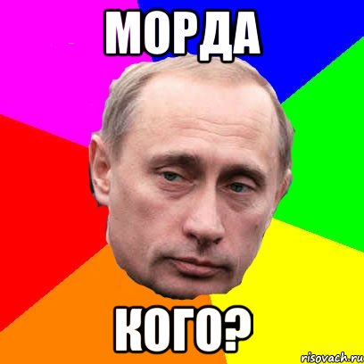 морда кого?