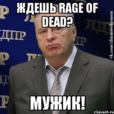 ждешь rage of dead? мужик!, Мем Хватит это терпеть (Жириновский)