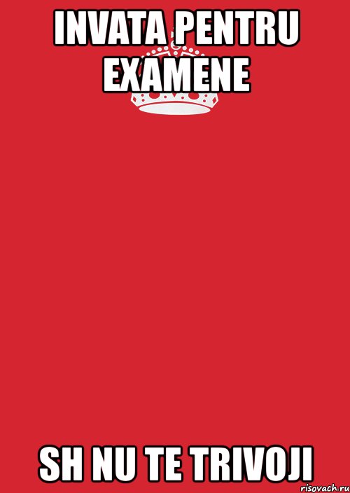 invata pentru examene sh nu te trivoji, Комикс Keep Calm 3