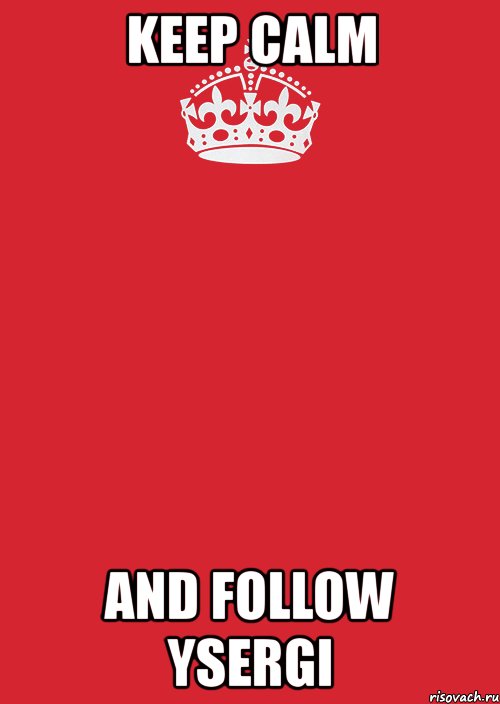 keep calm and follow ysergi, Комикс Keep Calm 3