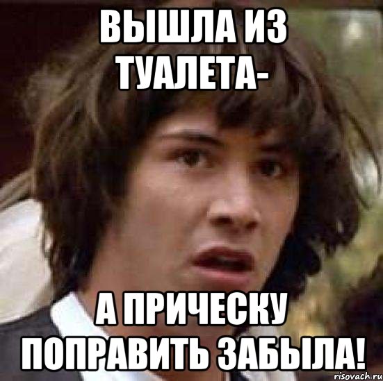 вышла из туалета- а прическу поправить забыла!, Мем А что если (Киану Ривз)