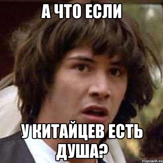 а что если у китайцев есть душа?, Мем А что если (Киану Ривз)