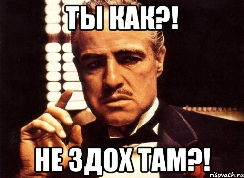 ты как?! не здох там?!, Мем крестный отец