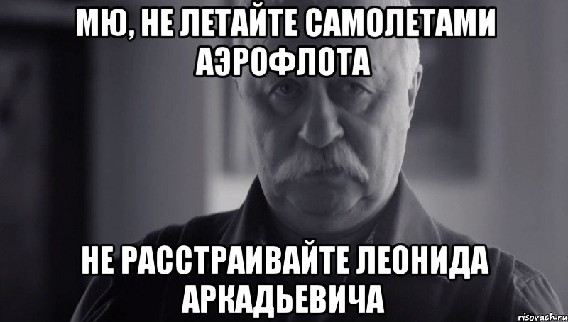 мю, не летайте самолетами аэрофлота не расстраивайте леонида аркадьевича, Мем Не огорчай Леонида Аркадьевича