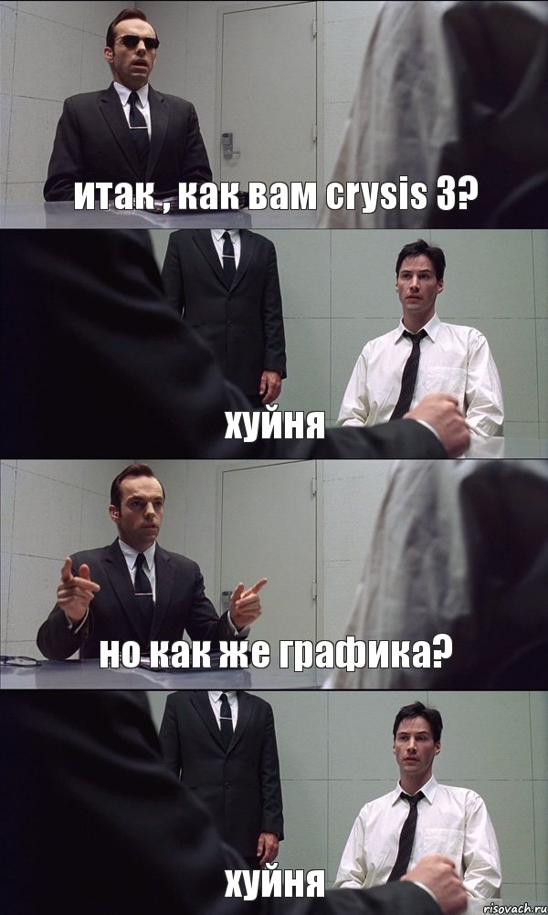 итак , как вам crysis 3? хуйня но как же графика? хуйня