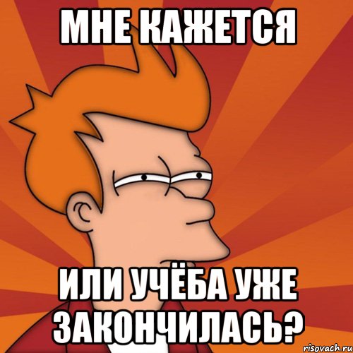 мне кажется или учёба уже закончилась?, Мем Мне кажется или (Фрай Футурама)