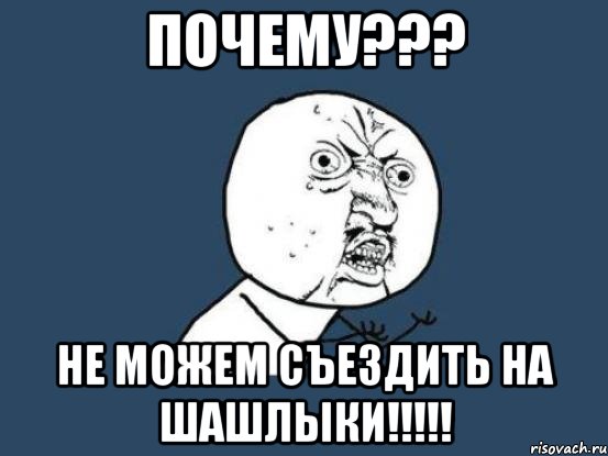 почему??? не можем съездить на шашлыки!!!, Мем Ну почему