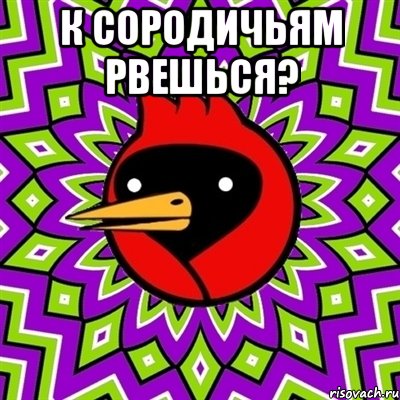 к сородичьям рвешься? , Мем Омская птица