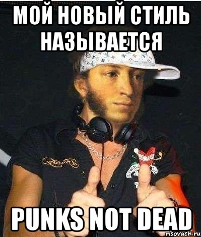 мой новый стиль называется punks not dead, Мем Пушкин-рэпчик