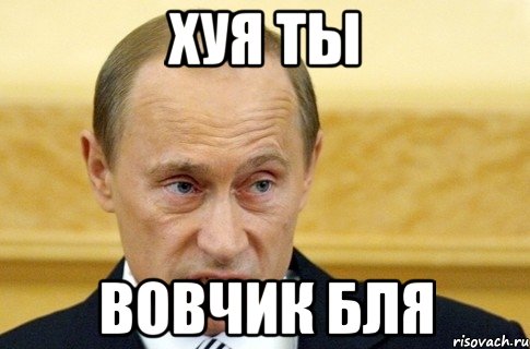 хуя ты вовчик бля, Мем путин