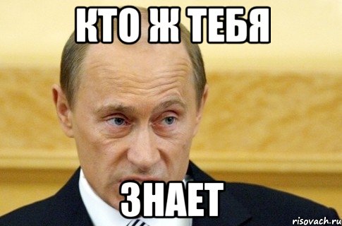 кто ж тебя знает, Мем путин