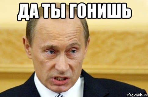 да ты гонишь , Мем путин