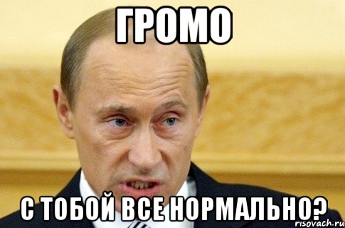 громо с тобой все нормально?, Мем путин