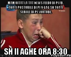 mam uitat la tat news feedu di pi fb , toati posturile di pi 9 gag sh toati seriile di pi youtube. sh ii aghe ora 8:30, Мем  Сашок Фокин