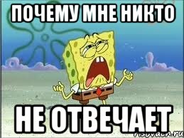 почему мне никто не отвечает