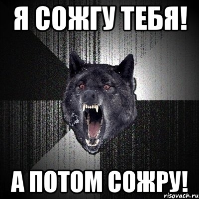 я сожгу тебя! а потом сожру!, Мем Сумасшедший волк