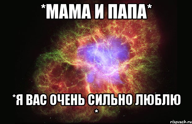 *мама и папа* *я вас очень сильно люблю *