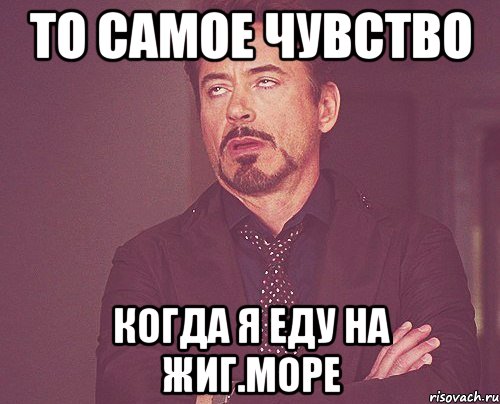 то самое чувство когда я еду на жиг.море, Мем твое выражение лица