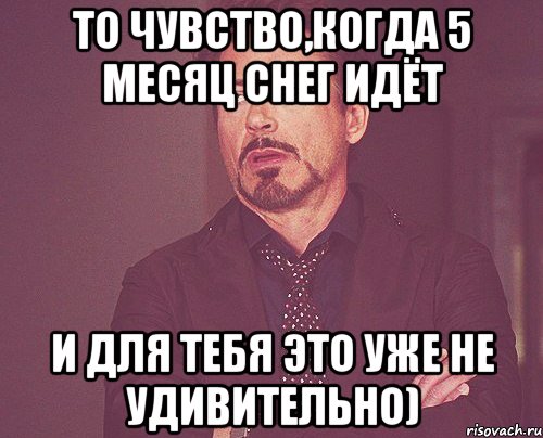 то чувство,когда 5 месяц снег идёт и для тебя это уже не удивительно), Мем твое выражение лица