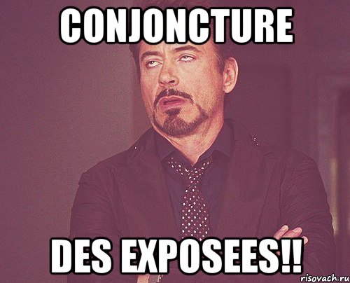 conjoncture des exposees!!, Мем твое выражение лица