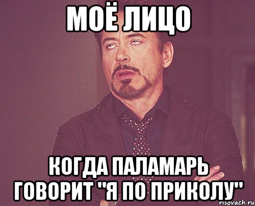 моё лицо когда паламарь говорит "я по приколу", Мем твое выражение лица