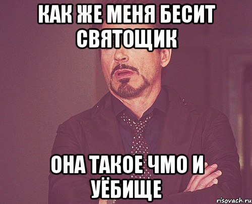 как же меня бесит святощик она такое чмо и уёбище, Мем твое выражение лица