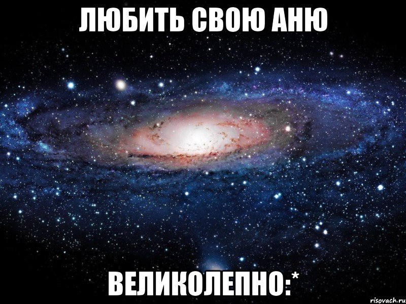 любить свою аню великолепно:*, Мем Вселенная