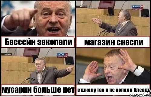 Бассейн закопали магазин снесли мусарни больше нет в школу так и не попали блеадь, Комикс жиреновский