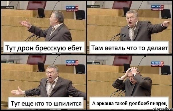 Тут дрон бресскую ебет Там веталь что то делает Тут еще кто то шпилится А аркаша такой долбоеб пиздец, Комикс Жирик в шоке хватается за голову