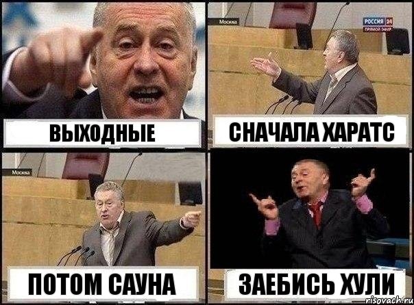 выходные сначала харатс потом сауна заебись хули, Комикс Жириновский клоуничает