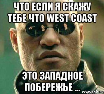 что если я скажу тебе что west coast это западное побережье ..., Мем  а что если я скажу тебе