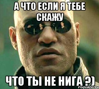 а что если я тебе скажу что ты не нига ?), Мем  а что если я скажу тебе