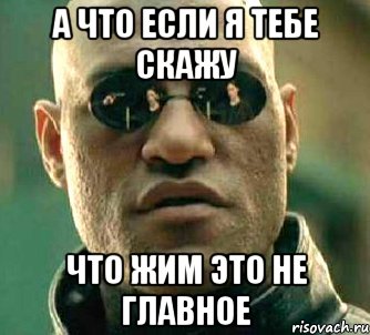 а что если я тебе скажу что жим это не главное, Мем  а что если я скажу тебе