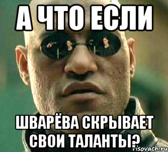 а что если шварёва скрывает свои таланты?, Мем  а что если я скажу тебе