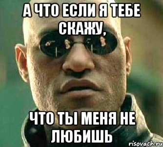 а что если я тебе скажу, что ты меня не любишь, Мем  а что если я скажу тебе