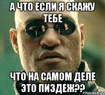 а что если я скажу тебе что на самом деле это пиздеж??, Мем  а что если я скажу тебе