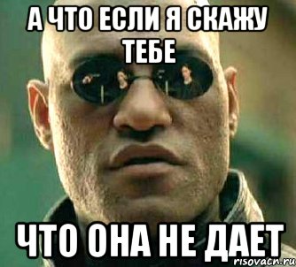 а что если я скажу тебе что она не дает, Мем  а что если я скажу тебе