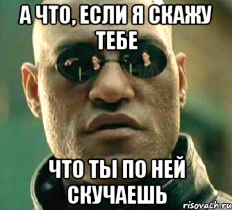 а что, если я скажу тебе что ты по ней скучаешь, Мем  а что если я скажу тебе