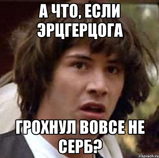 а что, если эрцгерцога грохнул вовсе не серб?, Мем А что если (Киану Ривз)