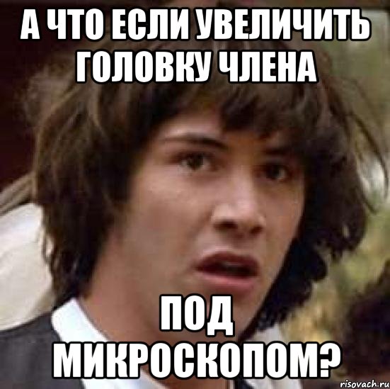 а что если увеличить головку члена под микроскопом?, Мем А что если (Киану Ривз)