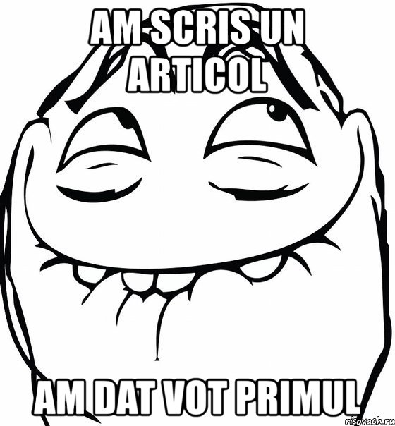 am scris un articol am dat vot primul