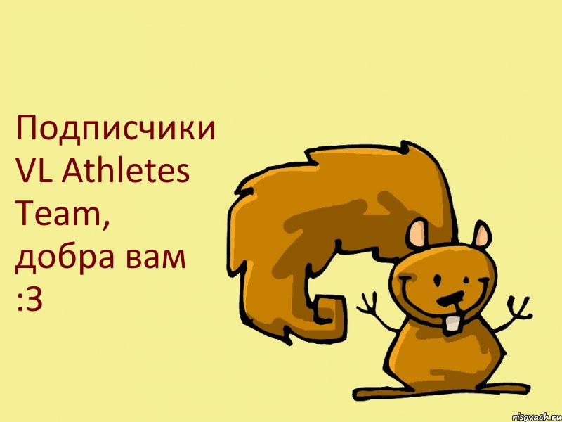 Подписчики VL Athletes Team, добра вам :З, Комикс  белка