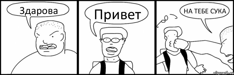 Здарова Привет НА ТЕБЕ СУКА