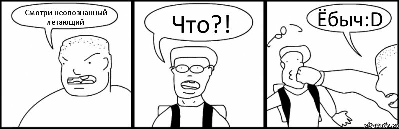 Смотри,неопознанный летающий Что?! Ёбыч:D