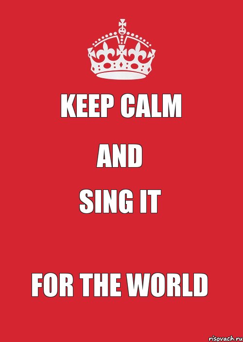 Keep Calm and sing it for the world, Комикс Keep Calm 3