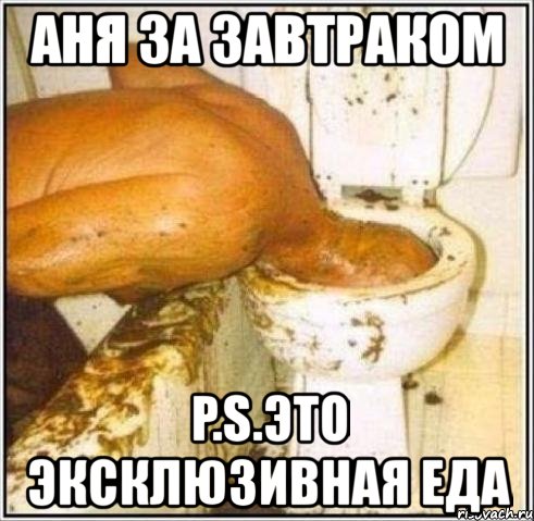 аня за завтраком p.s.это эксклюзивная еда, Мем Дайвер