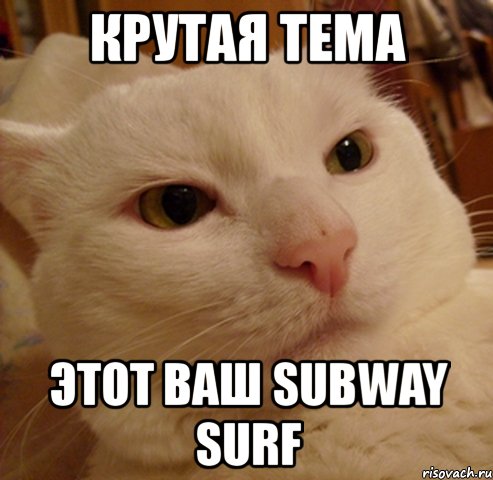 крутая тема этот ваш subway surf