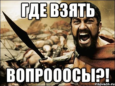 где взять вопрооосы?!, Мем Это Спарта