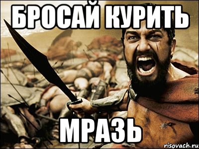 бросай курить мразь, Мем Это Спарта