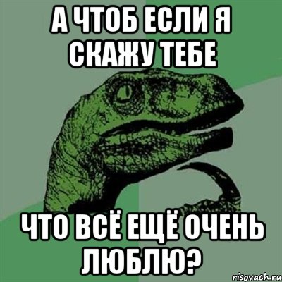 а чтоб если я скажу тебе что всё ещё очень люблю?, Мем Филосораптор